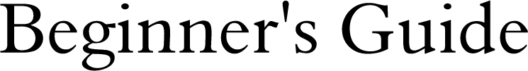 Beginner's Guide