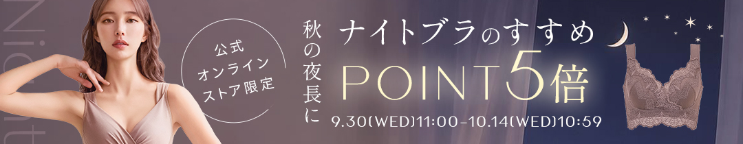 【ポイント5倍】秋の夜長ナイトブラ特集特集