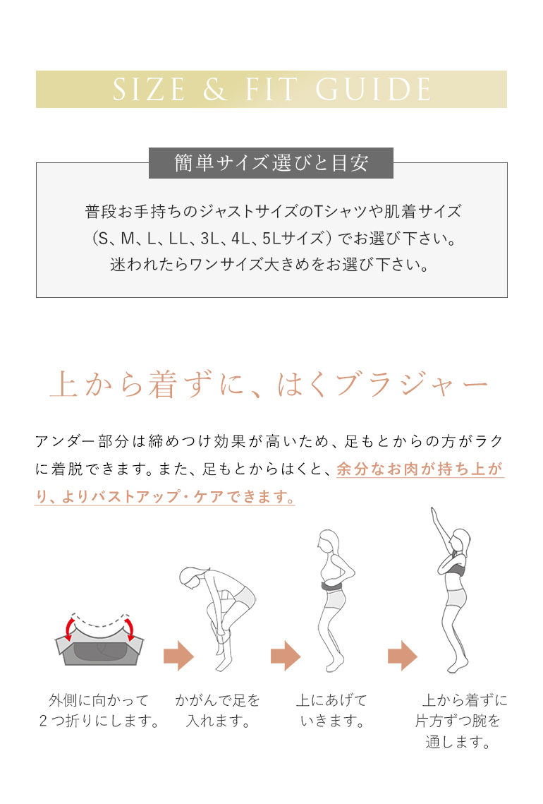 簡単サイズ選びと目安