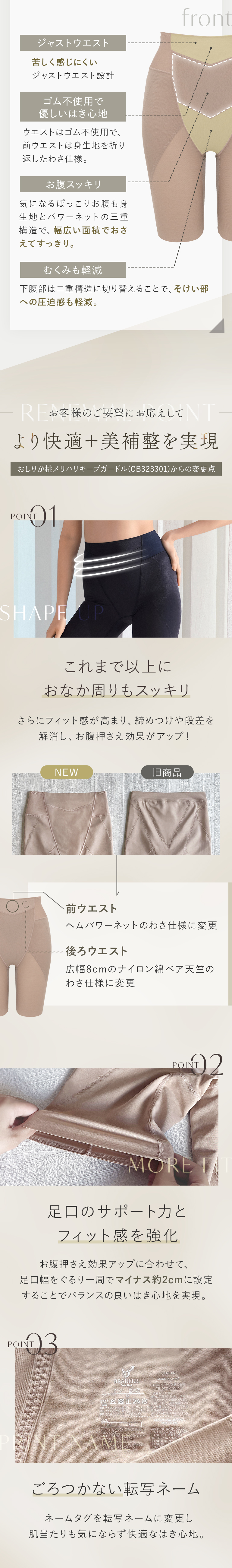 お客様のご要望にお応えしてより快適・美補整を実現