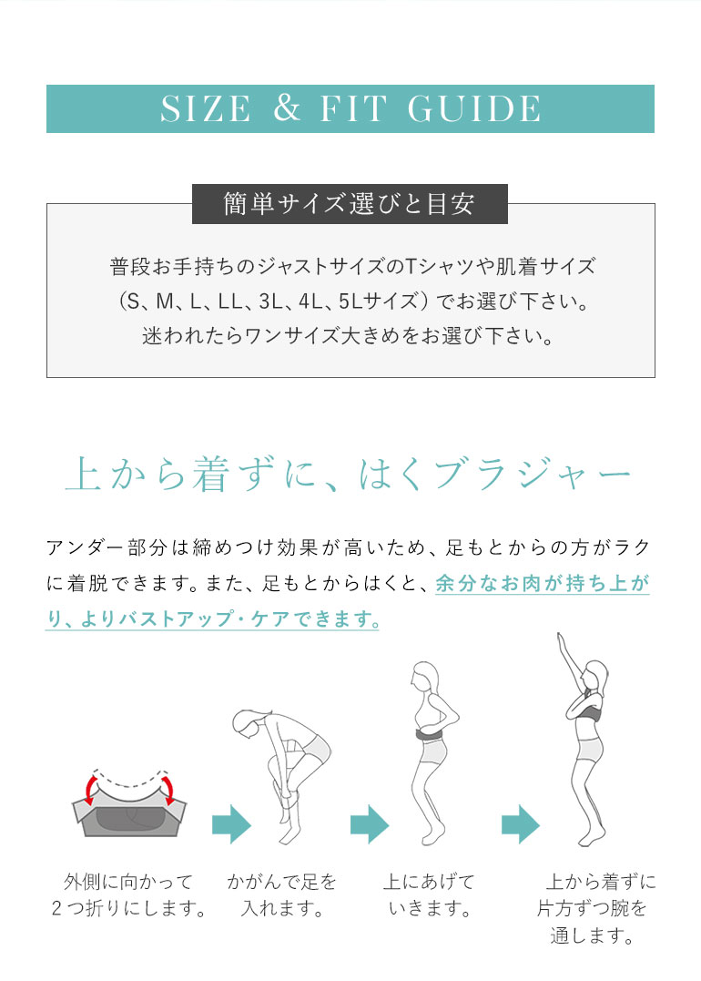 サイズ&フィットガイド