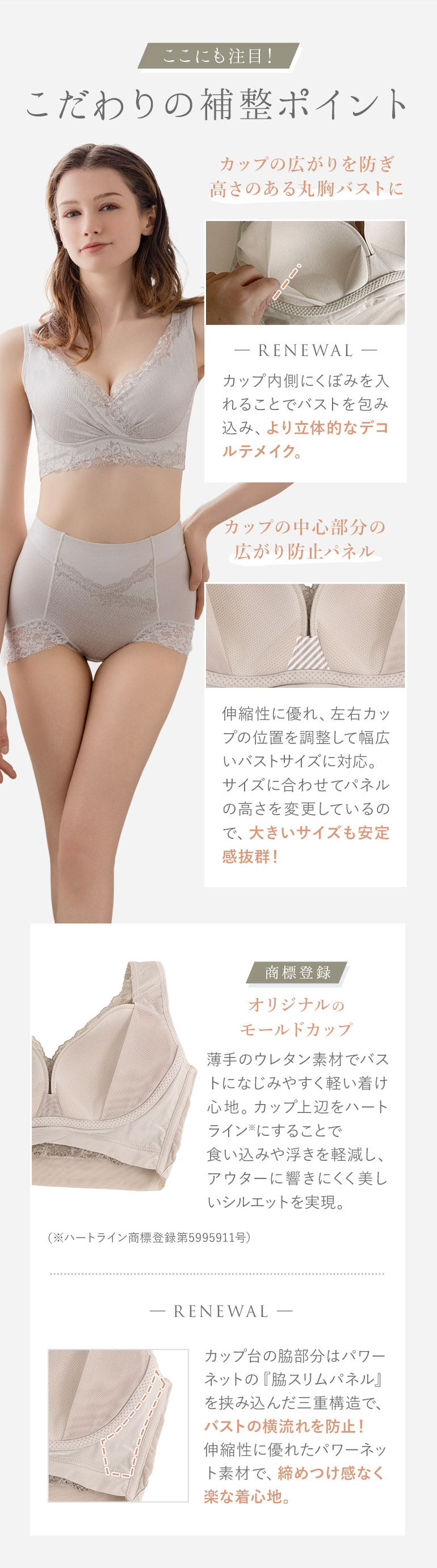 こだわりの補整ポイントをご紹介