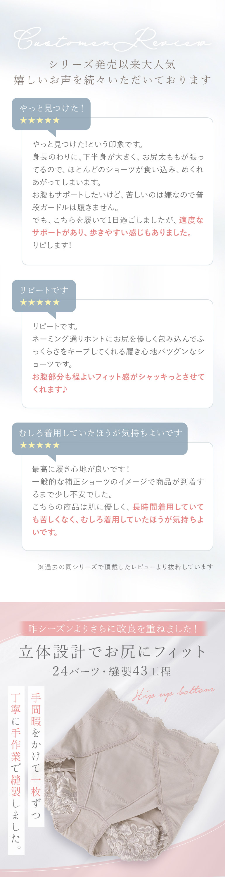 シリーズ発売以来大人気！嬉しいお声を続々いただいております！