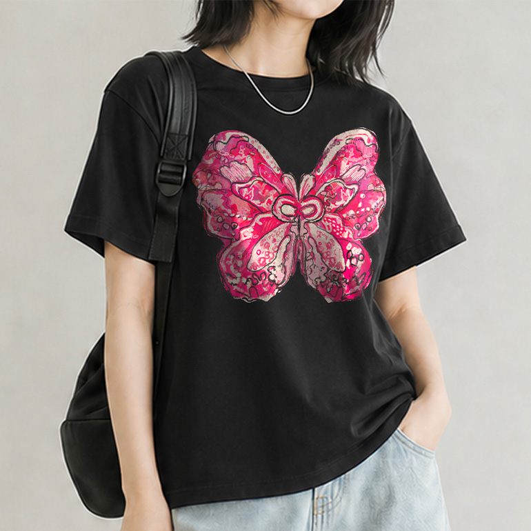 ブラデリス バタフライプリントTシャツ