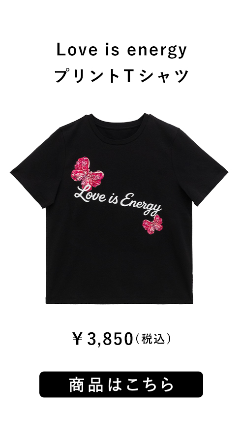 ブラデリス Love is energyプリントTシャツ