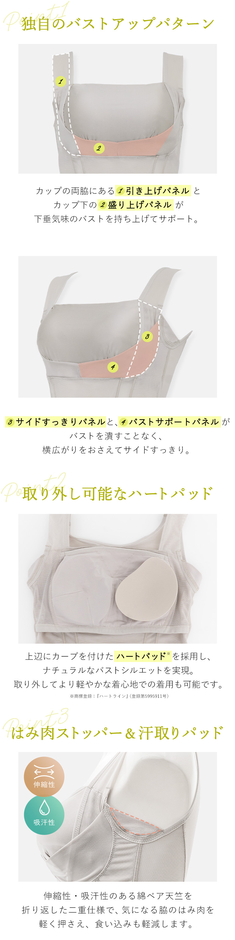 独自のバストアップパターン