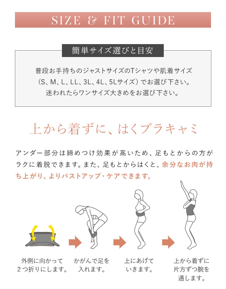 サイズ&フィットガイド