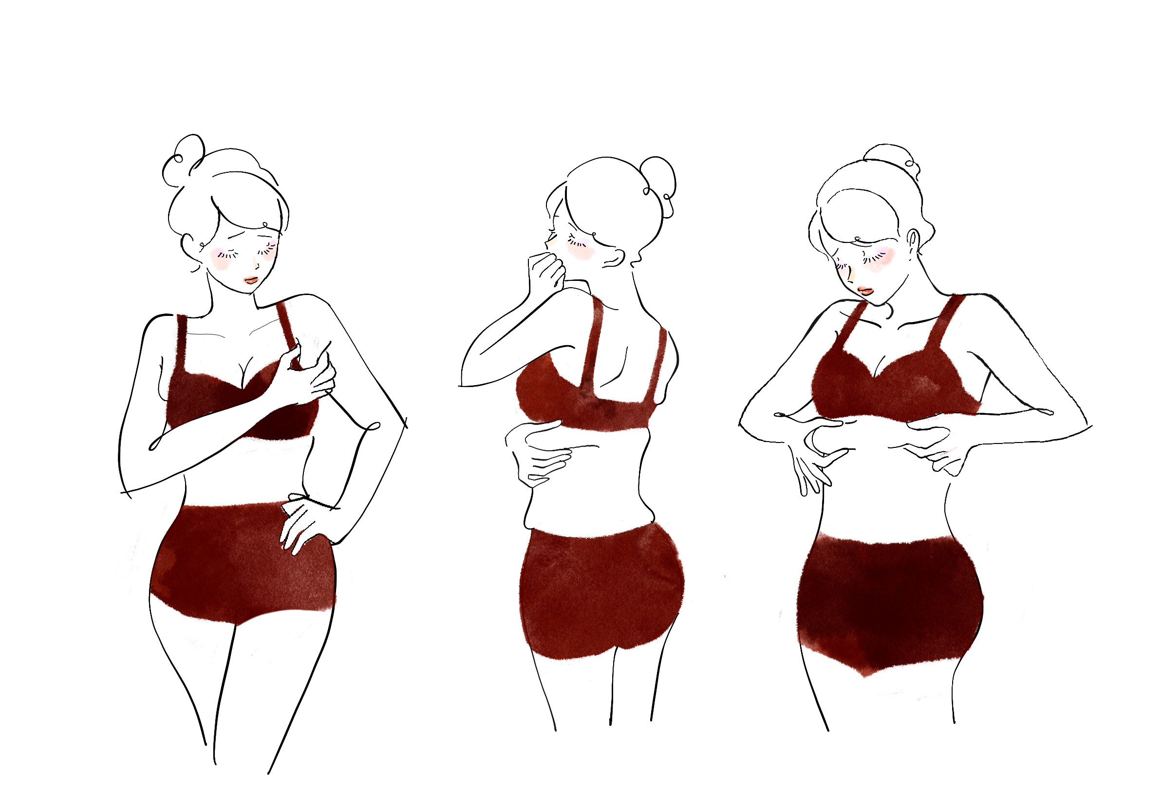 脇肉や背肉が気になる人はステップ1