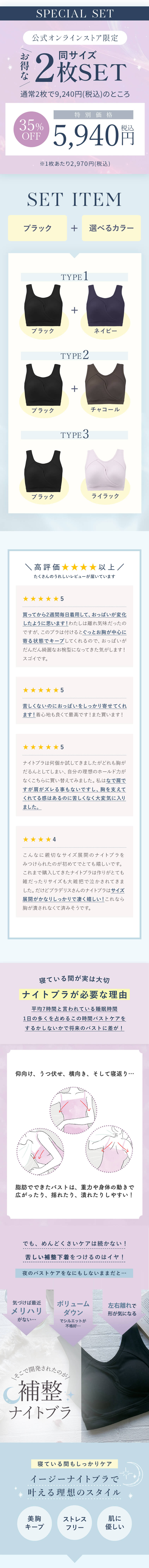ナイトブラが必要な理由