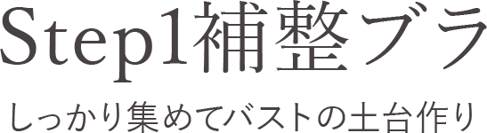 しっかり集めてバストの土台作り