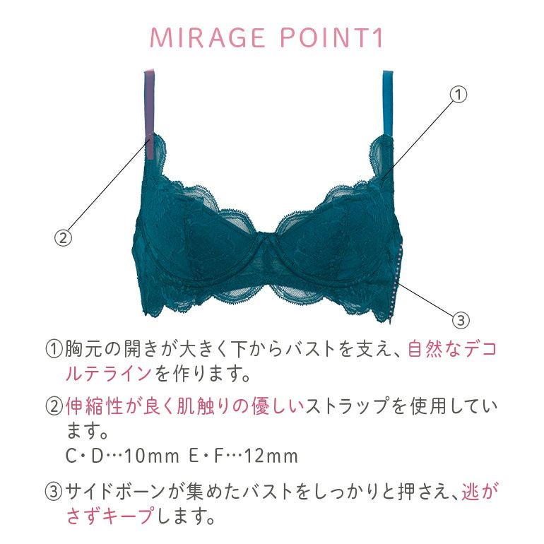 ブラデリスニューヨーク ゴールドレーベル Mirage Wire Bra