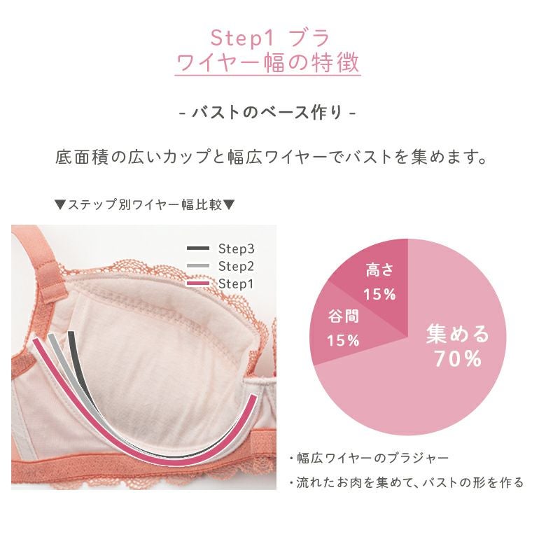 新品 ブラデリス  ブラジャー2本 65Eの方に！ステップ3  step3 BRADELIS New York - 新品 ブラデリス ブラジャー2本 65Eの方に