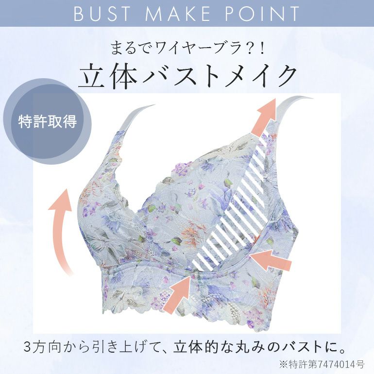 オンラインストア限定】ブラデリス フローラルフィットノンワイヤー