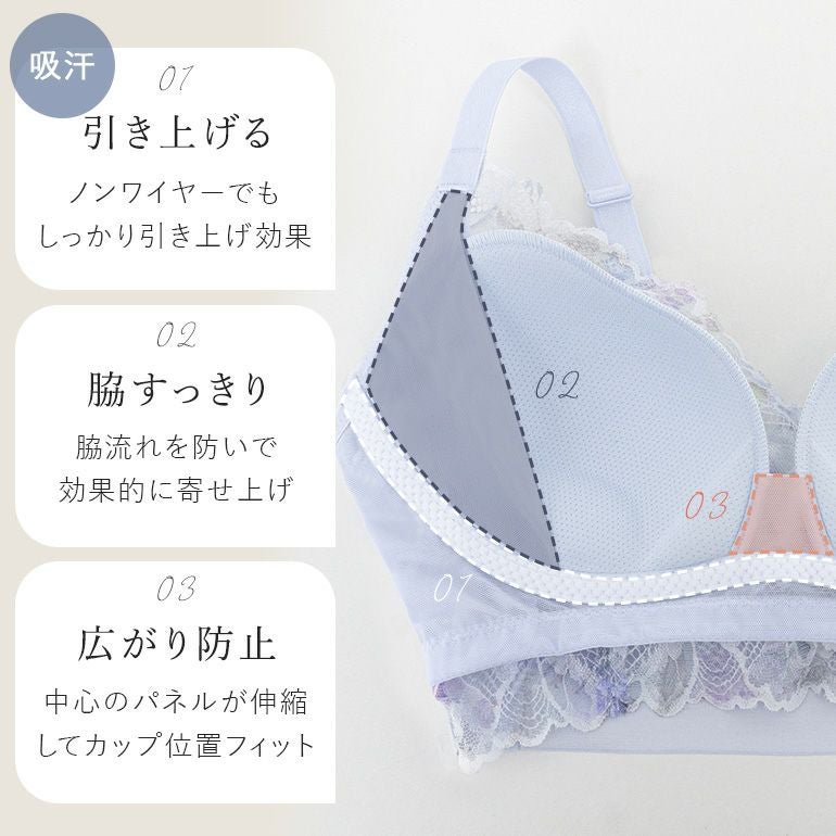 オンラインストア限定】ブラデリス フローラルフィットノンワイヤー