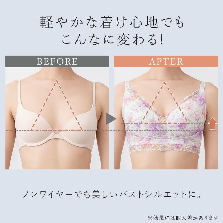 【青い月様】ブラデリス ナチュラルフィットブラ ブラックMサイズ2枚セット オンラインストア限定】ブラデリス フローラルフィットノンワイヤー