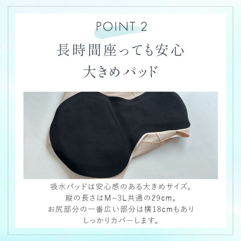 ブラデリス さらさら快適！フィット吸水ショーツ(シームレス吸水