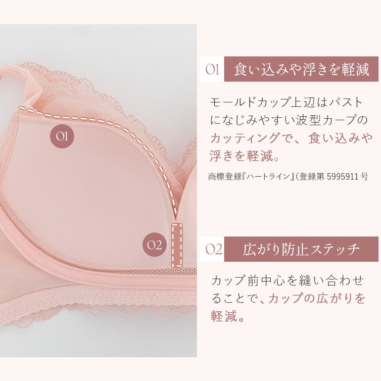 オンラインストア限定】ブラデリス レースミニマイザーノンワイヤー