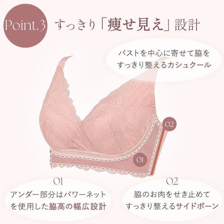 オンラインストア限定】ブラデリス レースミニマイザーノンワイヤー