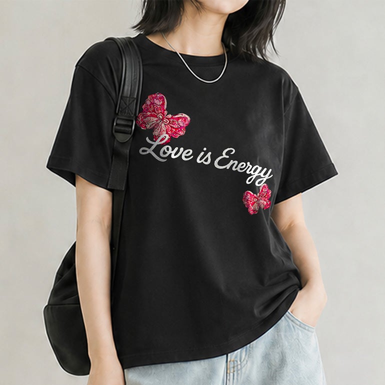 ブラデリス Love is energyプリントTシャツ